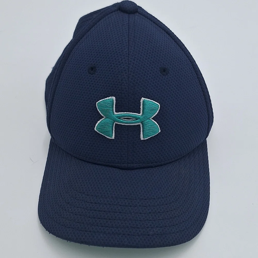 Under Armour Dark Blue Cap with Teal Logo